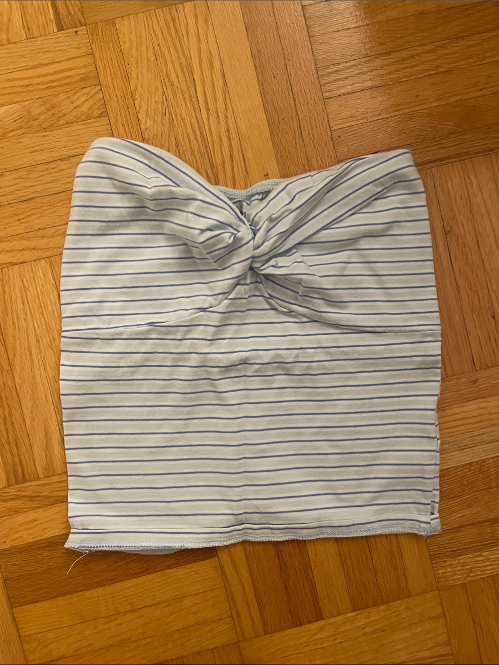 Harlow Nina Tube Top - Blue & White striped